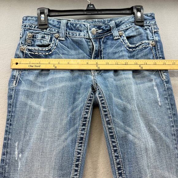 Miss Me Women's Jeans Bootcut Embellished Pocket Size 29 - Picture 4 of 16